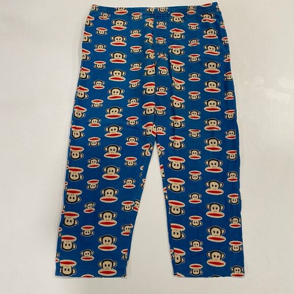 Paul Frank Julius Monkey Pajama Pants Light Blue Men’s M 32–34 Y2K Lounge (No Dr - Picture 1 of 9